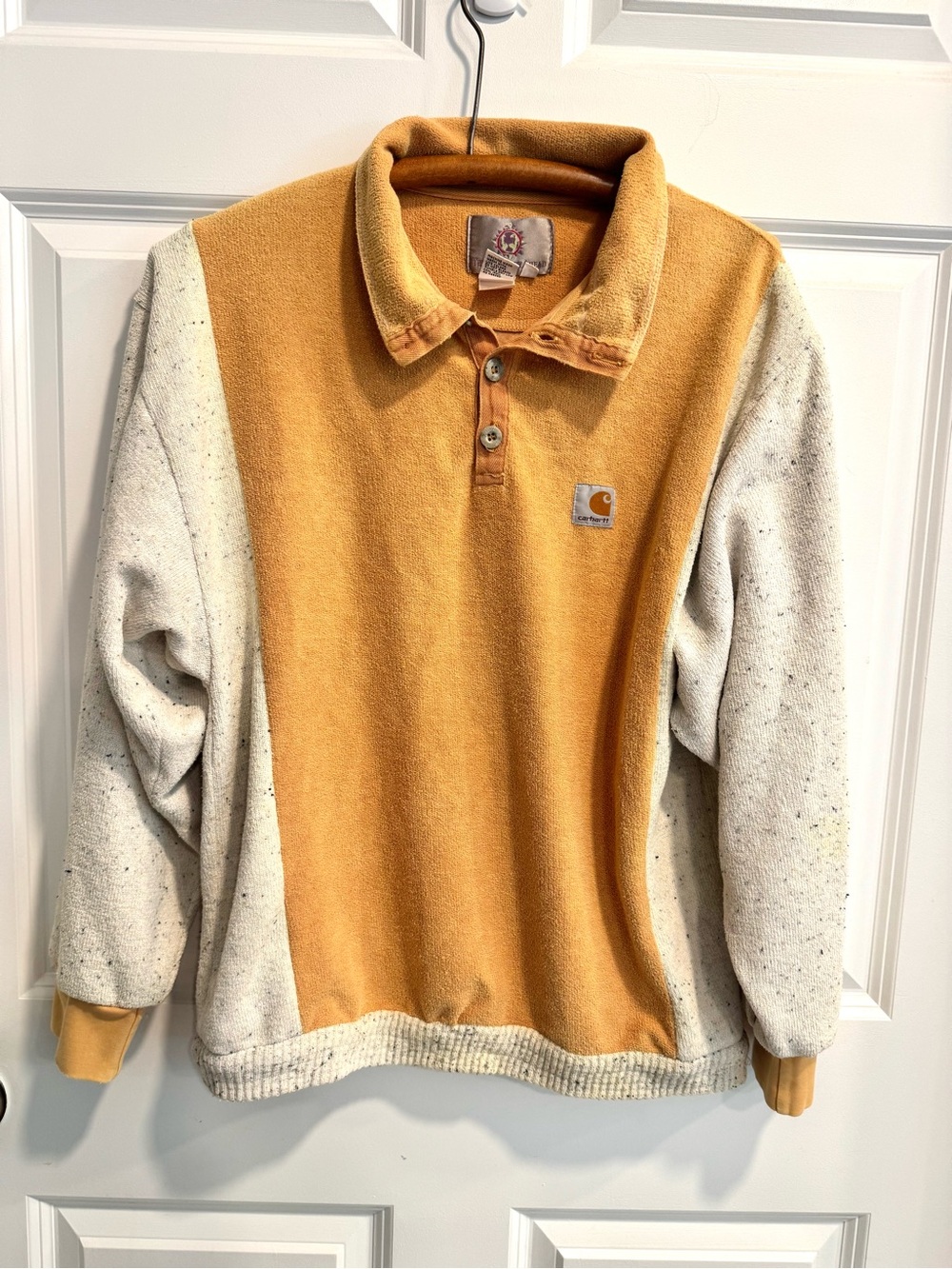 Vintage Territory Ahead colorblock fleece pullover.
